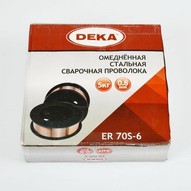 Проволока сварочная 0,8мм СВ08Г2С ом. D200/5 DEKA (5кг)